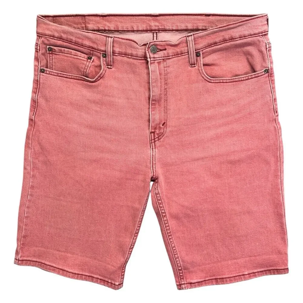 Levi’s 502 Denim Shorts Size 38 Salmon Pink